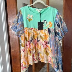 Mint Green J. Inna Top Size 2x